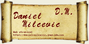Daniel Milčević vizit kartica